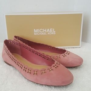 New Michael Kors Thalia Suede Ballet Flats